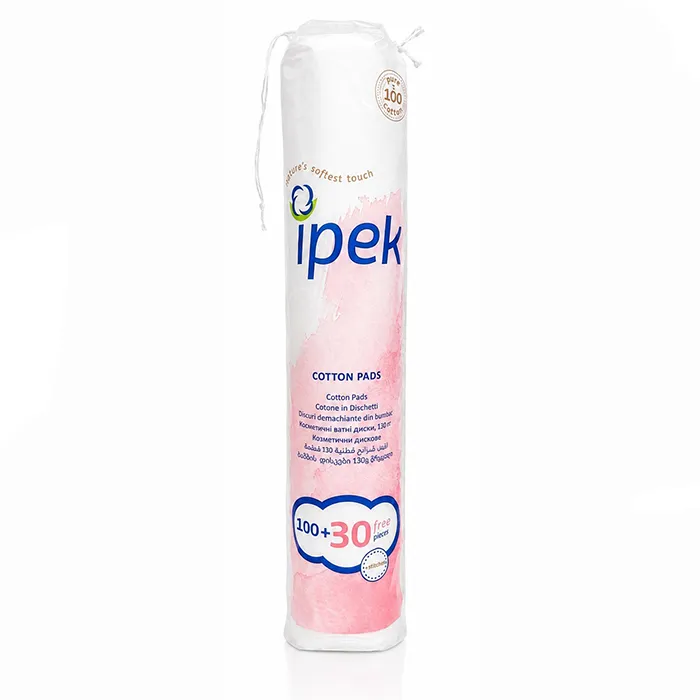 پد پاک کننده آرایش ایپک مدل cotton بسته 130 عددی